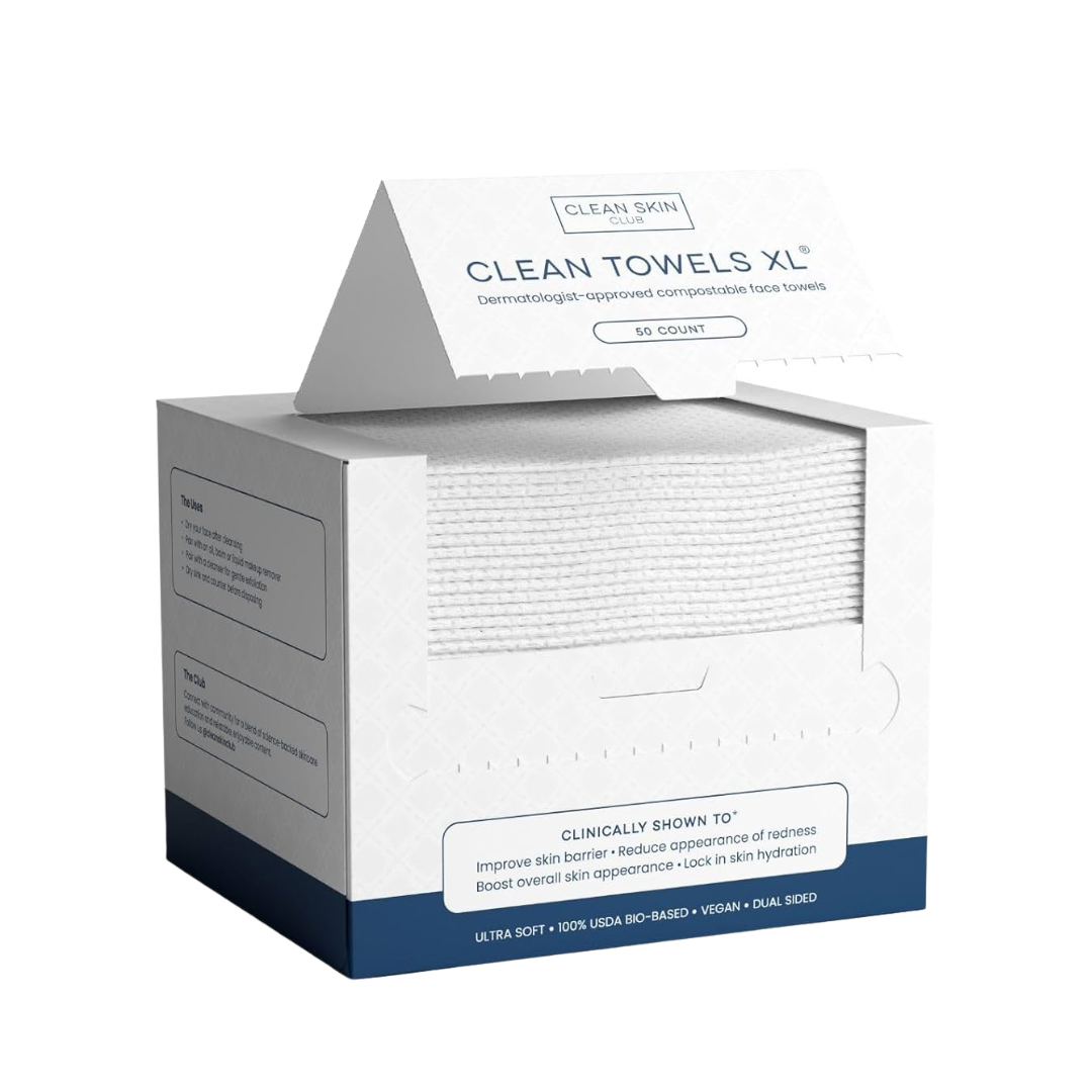 Clean Skin Club Face Towels XL 50ct